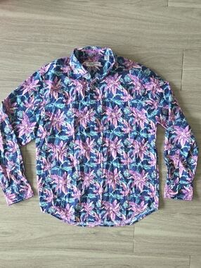 Men's Tommy Bahama Siesta Key Button Down Shirt. Size M. Like New
